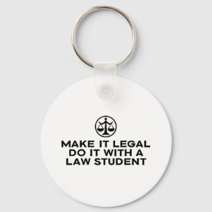 Funny Law Student Key Ring