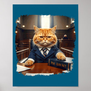 Funny Law Student School Justice Meme Poster