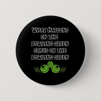 Funny Lawn Bowls 6 Cm Round Badge