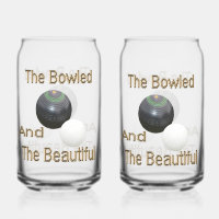 Funny Lawn Bowls Bowled Beautiful, Drinkware Set
