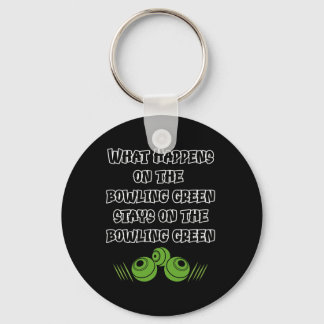 Funny Lawn Bowls Key Ring