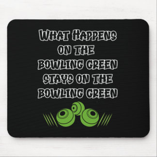 Funny Lawn Bowls Mouse Mat