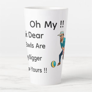 Funny Lawn Bowls Oh Look Dear, Latte Mug