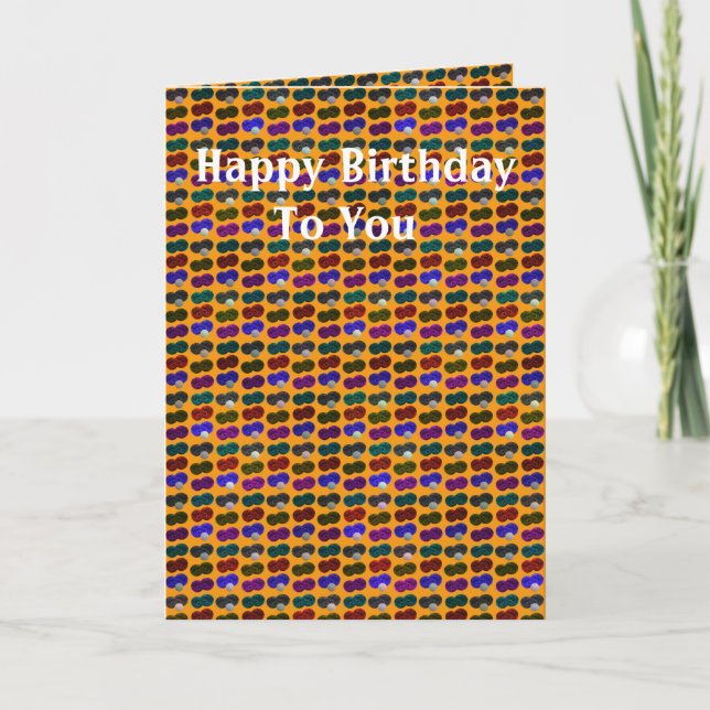 Funny Lawn Bowls Pop Art, Birthday Card (Front)