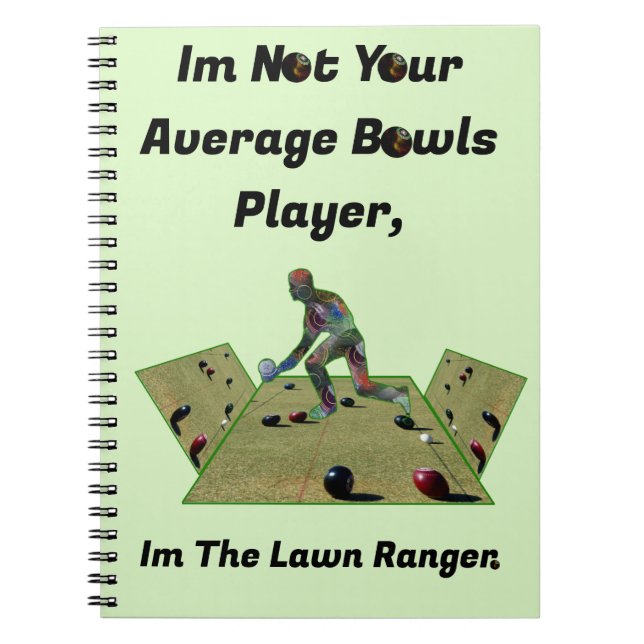 Funny Lawn Bowls Ranger,  Notebook (Front)