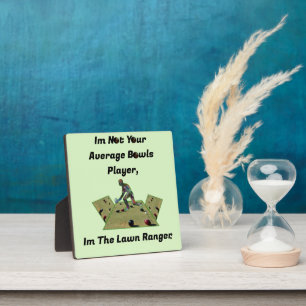 Funny Lawn Bowls Ranger,  Plaque