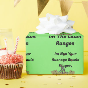 Funny Lawn Bowls Ranger,  Wrapping Paper