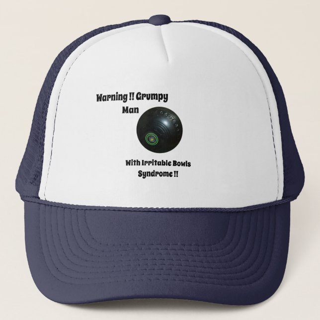 Funny Lawn Bowls Syndrome, Truckers Hat (Front)