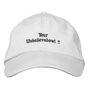 Funny Lawn Bowls Unbelievabowl, Embroidered hat