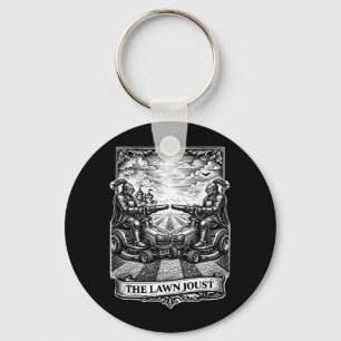 Funny Lawn Care Ride on Lawn Mower Mediaeval Knigh Key Ring