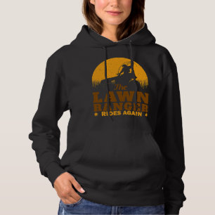 Funny Lawn Mower Cowboy Lawn Ranger Yard Work Lawn Hoodie