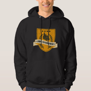 Funny Lawn Mower Lawn Enforcement Yard Work Tracto Hoodie