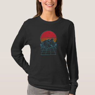 Funny Lawn Mower Lawn Mowing Garderner 80s 90s Ret T-Shirt