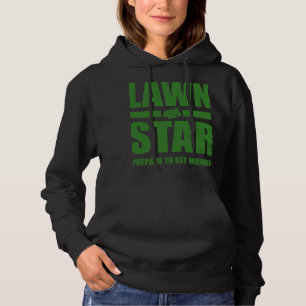 Funny Lawn Mower Mowing Corn Star Yard Work Lawn T Hoodie