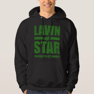 Funny Lawn Mower Mowing Corn Star Yard Work Lawn T Hoodie