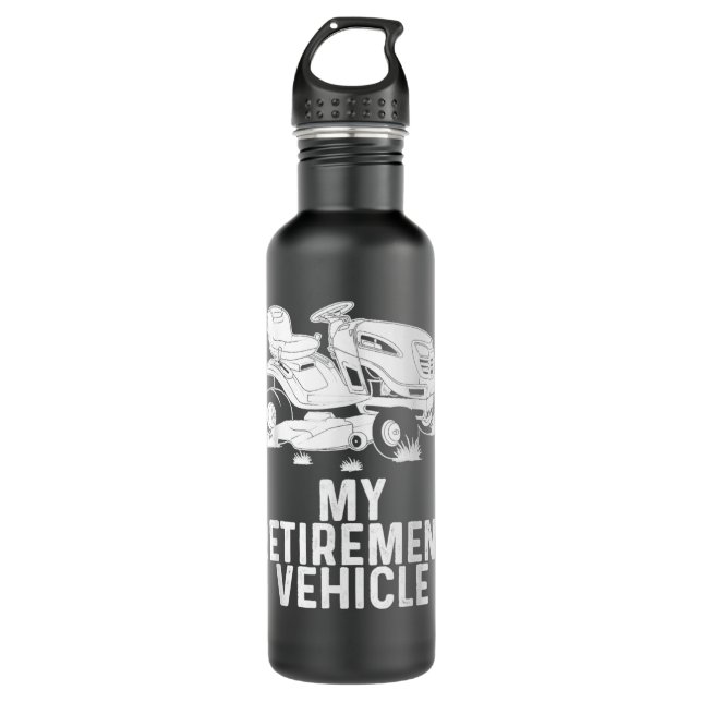 Funny Lawn Mowing Gift Men Women Lawn Mower Farm G 710 Ml Water Bottle (Front)