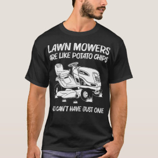 Funny Lawn Mowing Gift Men Women Lawn Mower Farm T-Shirt