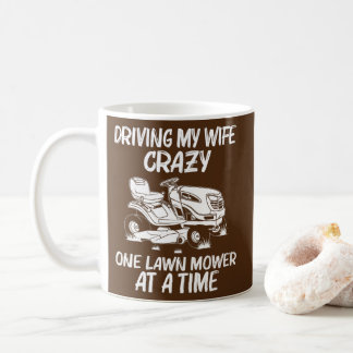 Funny Lawn Mowing Gift Women Mum Lawn Mower Farm Coffee Mug