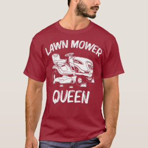 Funny Lawn Mowing Gift Women Mum Lawn Mower Farm T-Shirt