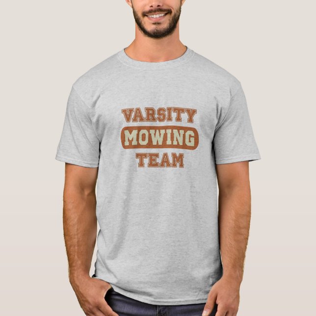 Funny Lawn Mowing T-Shirt (Front)