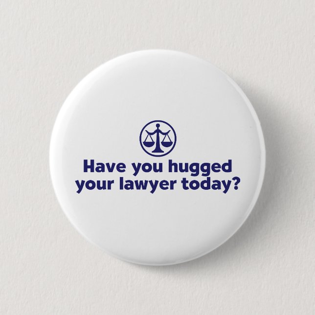Funny Lawyer 6 Cm Round Badge (Front)