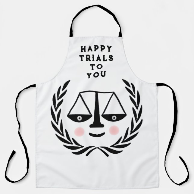 Funny Lawyer Adult Apron (Front)