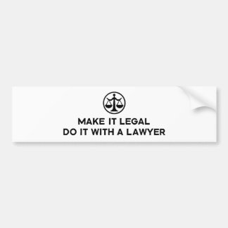 Funny Lawyer Bumper Sticker
