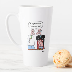 Funny Lawyer Cartoon Art for Lawyers Latte Mug