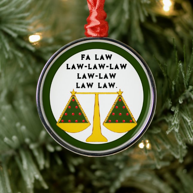 Funny Lawyer Collectible Metal Tree Decoration (Tree)