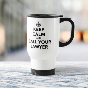 Funny Lawyer Commute Accessory Legal Humour Travel Mug