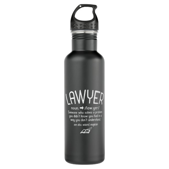 Funny Lawyer Definition 710 Ml Water Bottle (Front)
