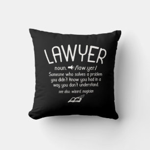 Funny Lawyer Definition Cushion