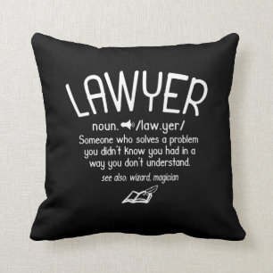 Funny Lawyer Definition Cushion
