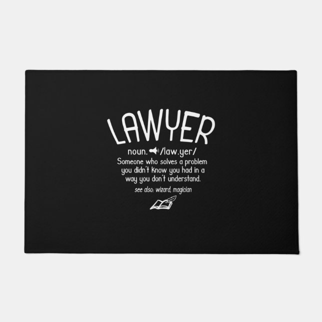 Funny Lawyer Definition Doormat (Front)