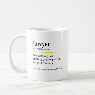 Funny Lawyer Definition Gift Coffee Mug