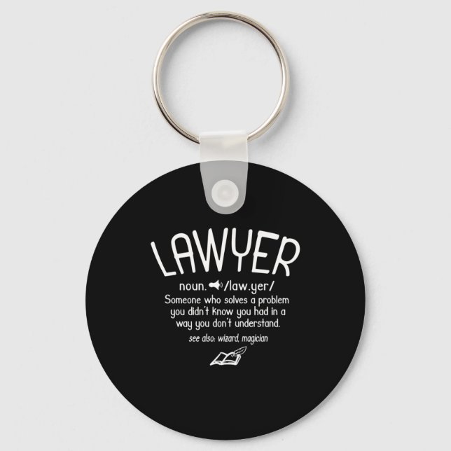 Funny Lawyer Definition Key Ring (Front)