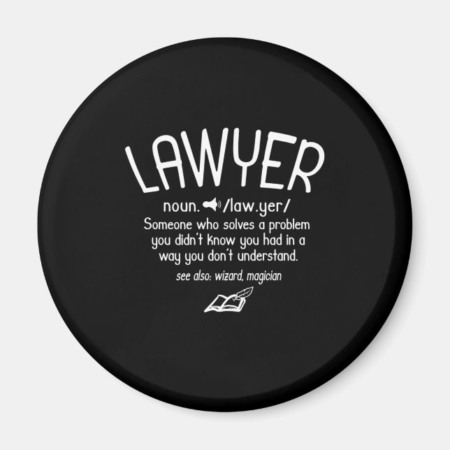 Funny Lawyer Definition Magnet (Front)