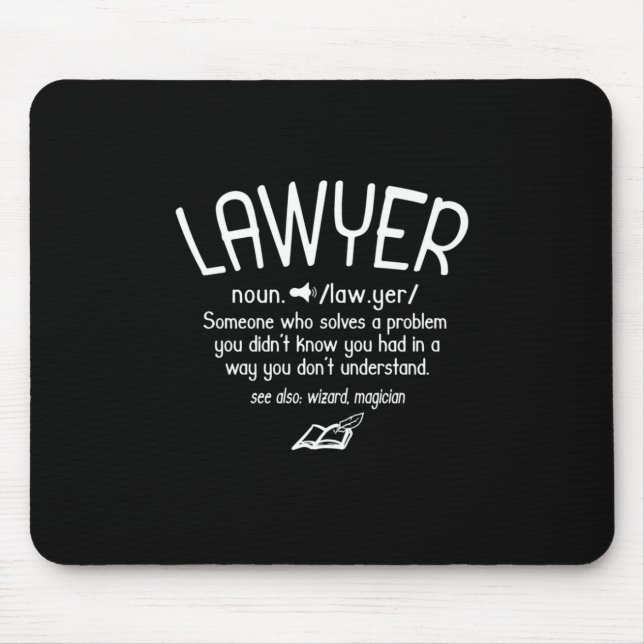 Funny Lawyer Definition Mouse Mat (Front)