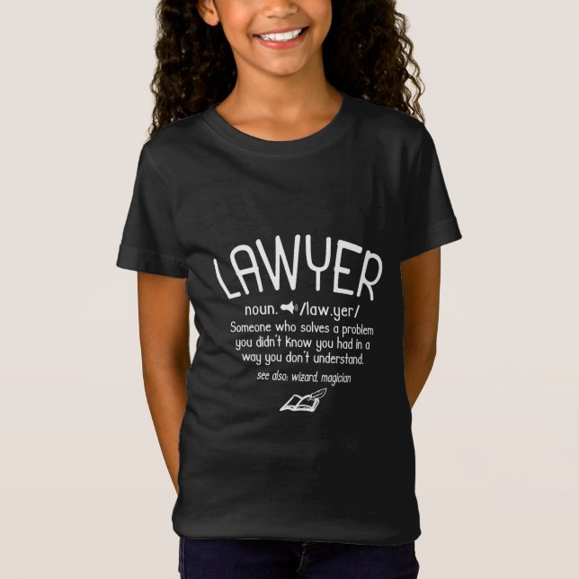 Funny Lawyer Definition T-Shirt (Front)