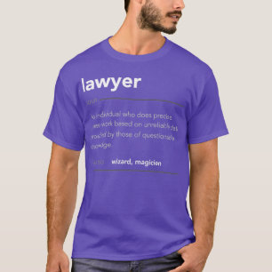 Funny Lawyer Gift Funny Definition Job Cool Lawyer T-Shirt