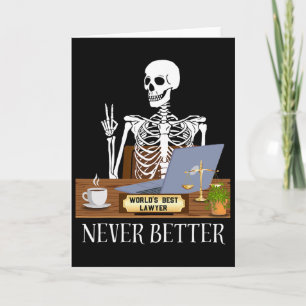 Funny Lawyer Halloween Card