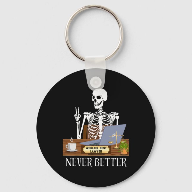 Funny Lawyer Halloween  Key Ring (Front)
