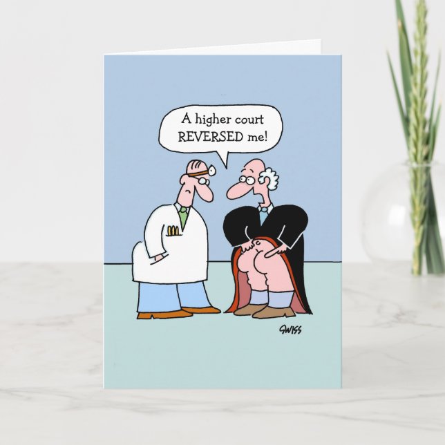 Funny Lawyer Law Office Birthday Card (Front)