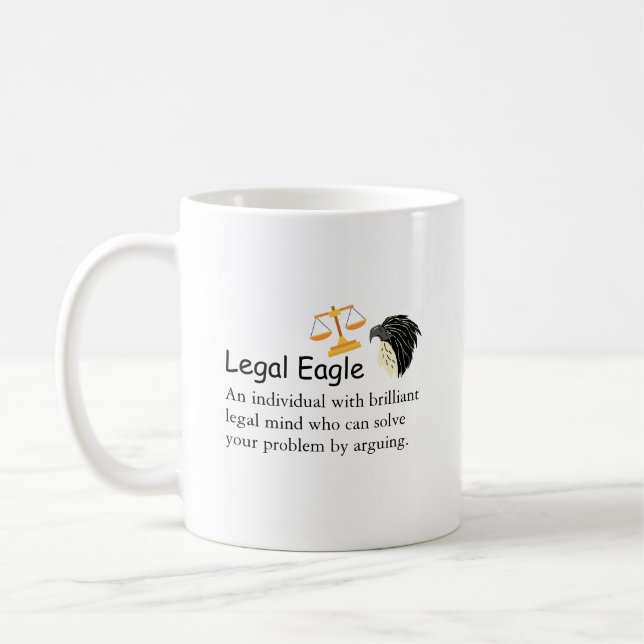 Funny Lawyer Legal Eagle Saying Or Quote Scale Coffee Mug (Left)