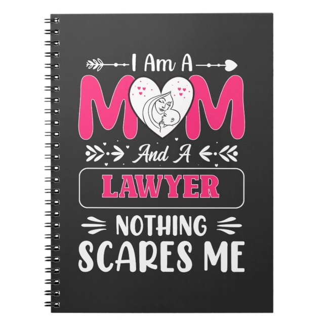 Funny Lawyer Mom, Lawyer Mom Funny Notebook (Front)