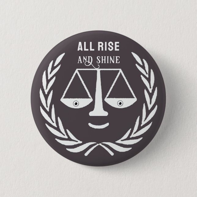 Funny Lawyer Novelty Gift Button (Front)