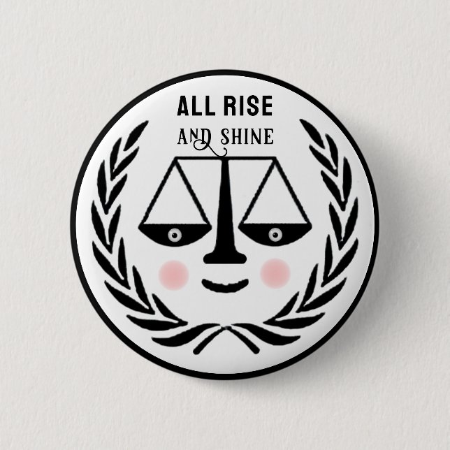 Funny Lawyer Novelty Gift Button (Front)