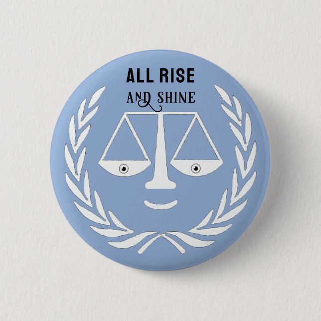 Funny Lawyer Novelty Gift Button (Front)