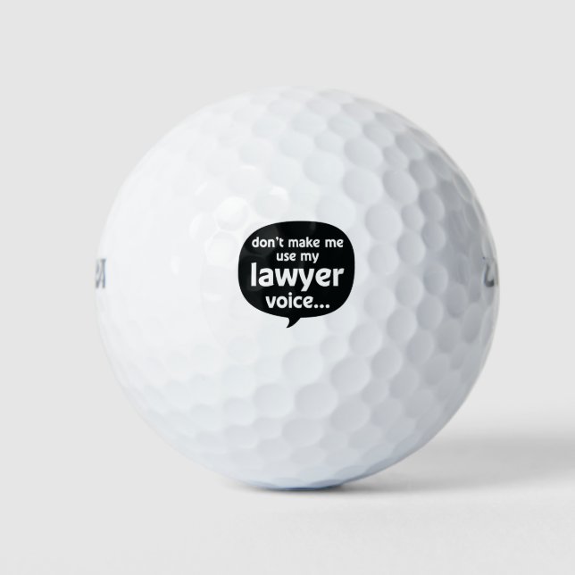 Funny Lawyer Saying - Law Students - Future Lawyer Golf Balls (Front)