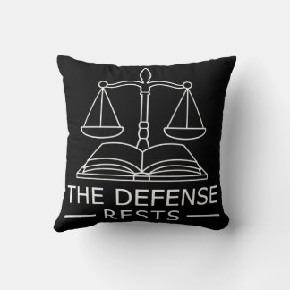 Funny Lawyer The Defence Rests Cushion